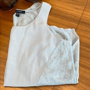 Judith and Charles silk and linen top